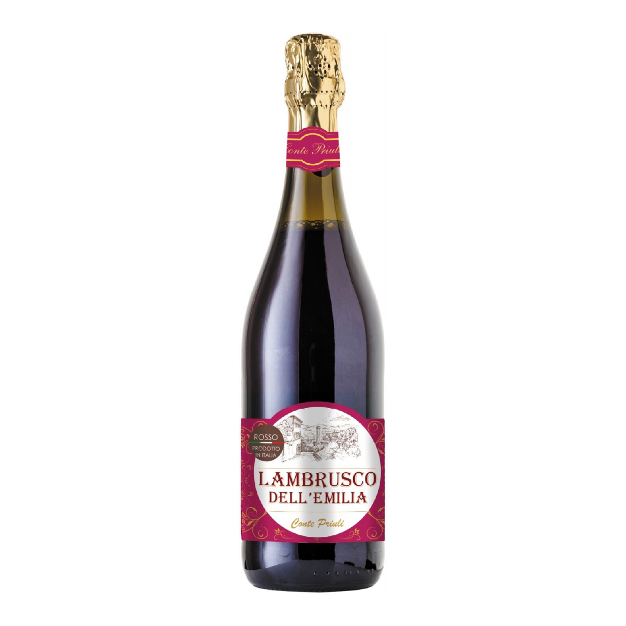 Lambrusco dell emilia цена. Вино Конте Приули Ламбруско. Вино Lambrusco dell Emilia Конте Приули. Ламбруско Россо красное п сл.